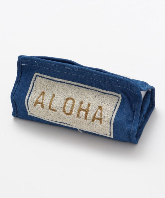 デニムティッシュペーパーカバーALOHA