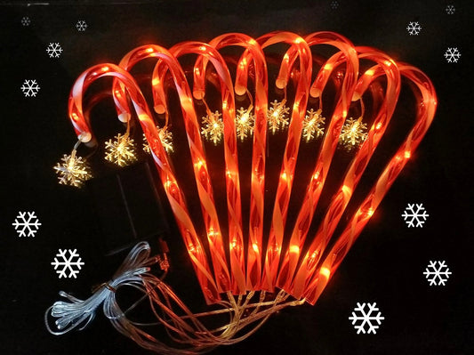 クリスマスキャンディケインパスウェイライト(ソーラー式)A