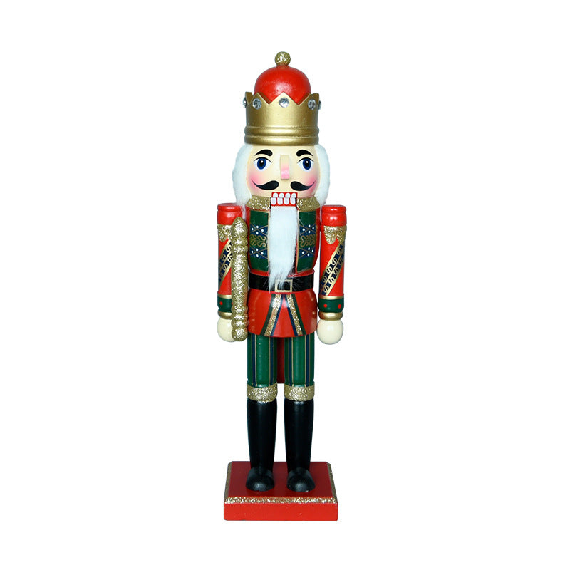 レッド服着る国王くるみ割り人形36cm